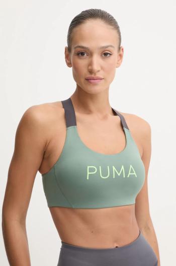 Športová podprsenka Puma 4KEEPS EVERSCULPT zelená farba, 524785