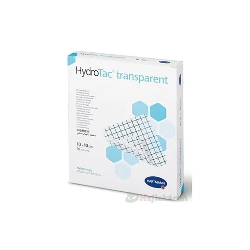 HydroTac transparent Comfort Krytie na rany hydrogélový obväz 10 ks
