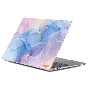 ENKAY MARBLE Puzdro pre MacBook Air 13 (M2 / M3) A2681 / A3113 PURPLE