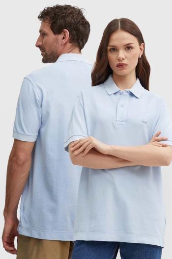 Bavlněné polo tričko Lacoste šedá barva, PH3450 S0I