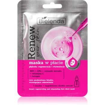 Bielenda Renew Your Skin plátenná maska s regeneračným účinkom 18 g