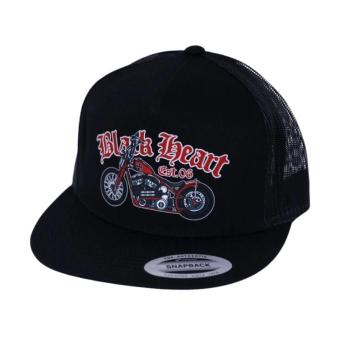 Kšiltovka BLACK HEART Red Chopper Trucker