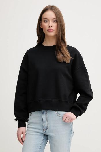 Bavlnená mikina United Colors of Benetton čierna farba, s potlačou, 3UNID109A