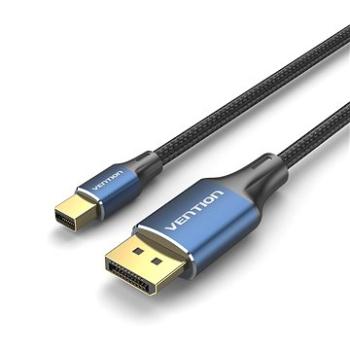 Vention Cotton Braided Mini DP Male to DP Male 8K HD Cable 2 m Blue Aluminum Alloy Type (HCFLH)