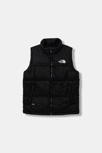 Detská páperová vesta The North Face TEEN 1996 RETRO NUPTSE VEST čierna farba, NF0A8A4BGOG1
