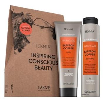 Lakmé Teknia Color Refresh Saffron Copper Pack šampón + maska pre oživenie medených odtieňov 300 ml + 250 ml