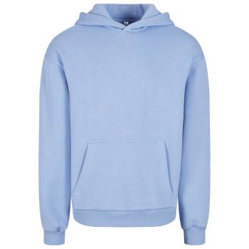 Build Your Brand Hebká pánska mikina cez hlavu Fluffy - Svetlomodrá | XXXL