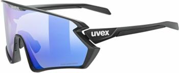 UVEX Sportstyle 231 2.0 P Black Matt Polavision Mirror Blue Cyklistické okuliare