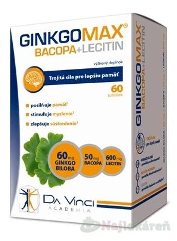 GinkgoMAX Bacopa+Lecitin DaVinci Academia 60 tabliet