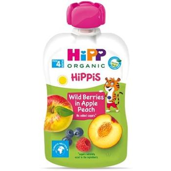 HiPP BIO 100 % ovocie Jablko-Broskyňa-Lesné ovocie od uk. 4. mesiaca, 100 g (9062300133773)