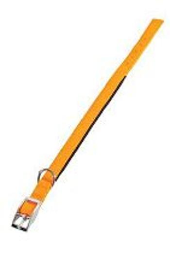 Obojok pre psov SOFT NYLON oranžový 25mm/55cm Zolux