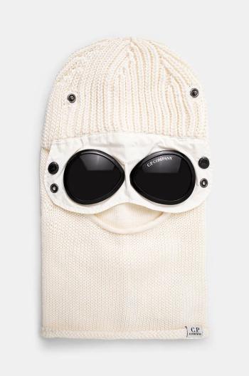 Vlnená kukla C.P. Company Ski Mask béžová farba, 17CMAC301A005509A