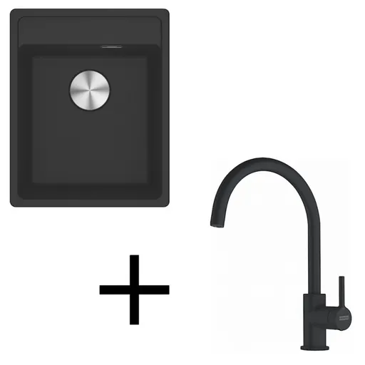 Franke set G273 MRG 610-37 RTL + FC 6018.901 čierna matná