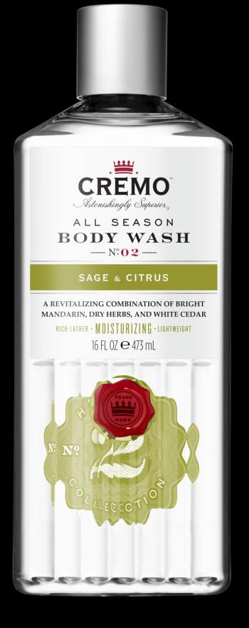 CREMO Body wash all season sage & citrus - Sprchový gél 473 ml