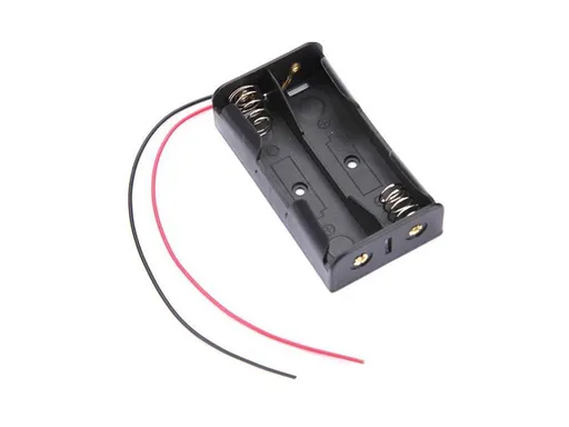 Puzdro batérie, článku 2x 18650 s vývodmi