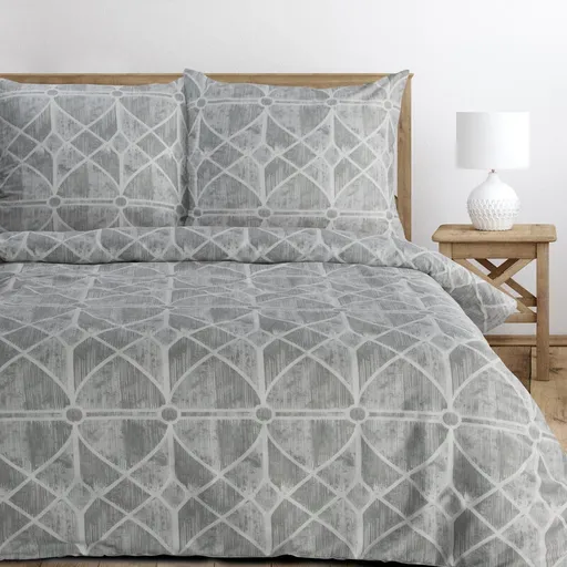 ArtFir Obliečky na dvojlôžko SPRING 55 | sivá/biela 220 x 200 cm