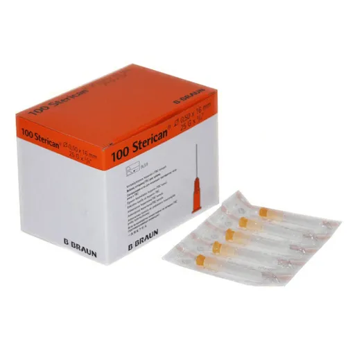 STERICAN Injekčná ihla 0,5 x 16 mm oranžová 100 kusov