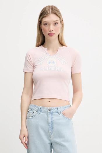 Tričko Guess Jeans dámske, ružová farba, W5GI27 J1314
