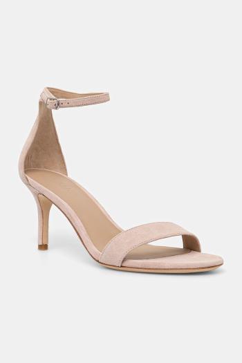 Semišové sandále Lauren Ralph Lauren Allie Mid ružová farba, 802959175009
