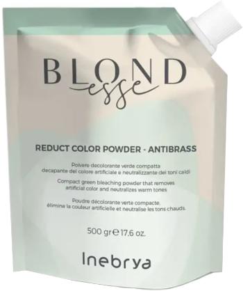 Inebrya Zelený odfarbovací púder na vlasy Blondesse (Reduct Color Powder - Antibrass) 500 g