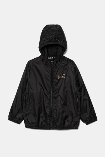 Detská bunda EA7 Emporio Armani čierna farba, 7B000032 AF12981