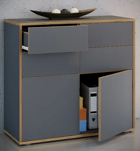 VCM Komoda „Salia“ B100, antracitová