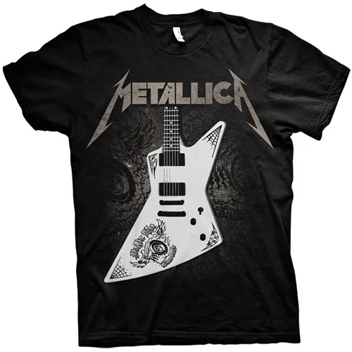 Metallica tričko Papa Het Guitar Čierna XL
