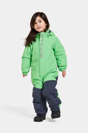 Detský zimný overal Didriksons TALVI KIDS COVER zelená farba, 505362