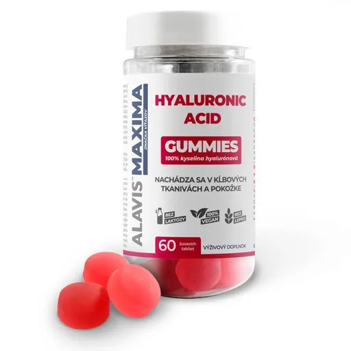 Alavis Maxima Hyaluronic Acid Gummies 60 žuvaciech tabliet