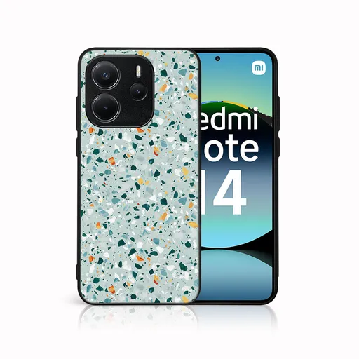 MY ART Ochranný kryt pre Xiaomi Redmi Note 14 BLUE TERRAZZO (164)