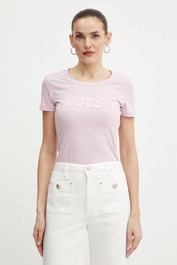 Tričko Guess dámske, fialová farba, W5GI17 J1314