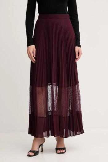 Sukňa Twinset fialová farba, maxi, áčkový strih, 252TP2642