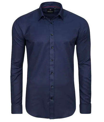 Kvalitná košeľa na manžetový gombík v SLIM STRIHU - SalzburgNavyluxSLIM