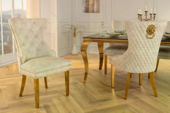 Chesterfield jedálenská stolička 2 ks FRIXON Dekorhome