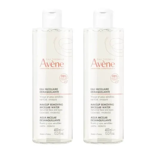 Avene Lotion Micellaire (Duo) micelárna voda pre všetky typy pleti 2 x 500 ml darčeková sada