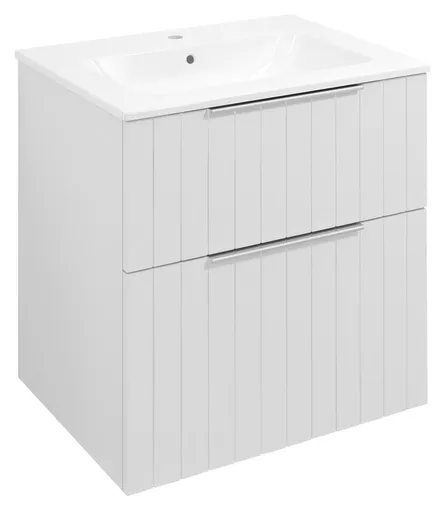 SAPHO - CIRASA STRIP umývadlová skrinka 59,2x64x46cm, biela mat CR601-3131S