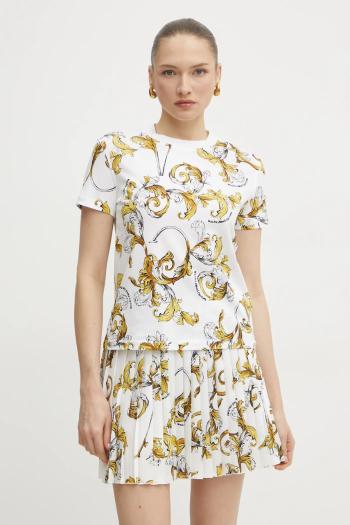 Tričko Versace Jeans Couture dámske, biela farba, 78HAH613 JS458