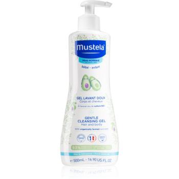 Mustela Bébé Bain čistiaci gél na vlasy a telo pre deti 500 ml