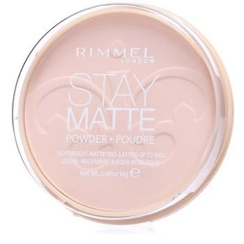 RIMMEL LONDON Stay Matte 14 g – Odtieň: 003 Peach Glow (3607345064529)