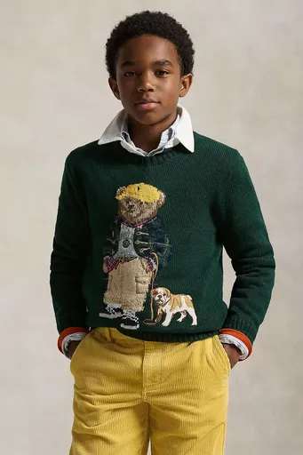 Detský bavlnený sveter Polo Ralph Lauren