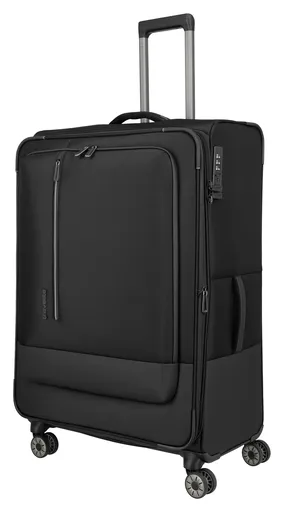Veľký textilný kufor na kolieskach Travelite Crosslite XL Black