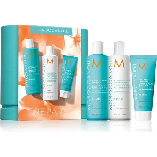 Moroccanoil Repair Kit sada pre poškodené, chemicky ošetrené vlasy