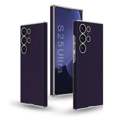 GKK LEATHER CASE Ochranný kryt pre Samsung Galaxy S25 Ultra 5G PURPLE