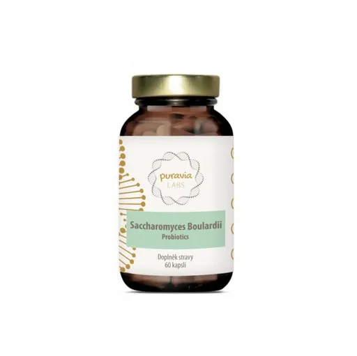 PURAVIA LABS Probiotiká Saccharomyces boulardii 60 kapsúl