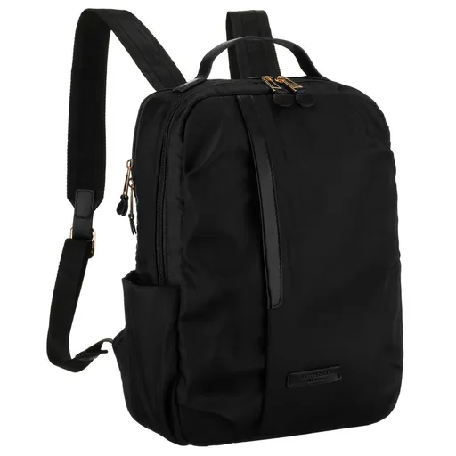 Dámsky čierny nylonový batoh s uchytením na kufor – Peterson, praktický a elegantný