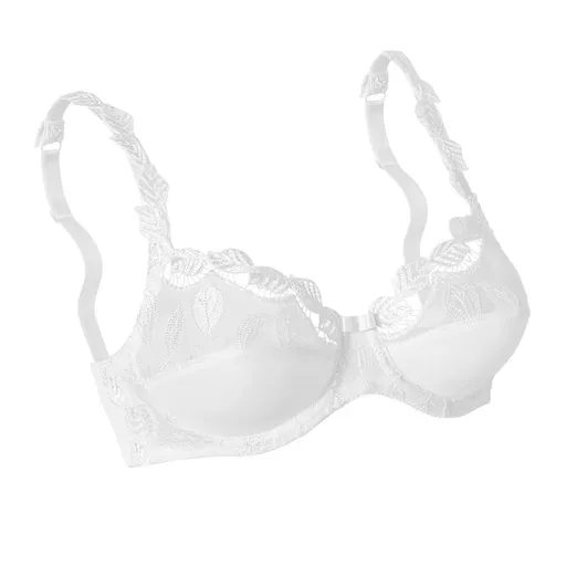 Polovystužená podprsenka Rima zn. Confidence Lingerie®z mikrovlákna a vyšívaného tylu, s kosticami