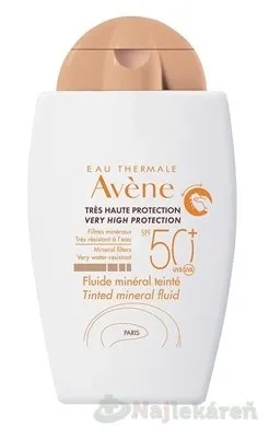 AVENE Tónovaný minerálny fluid SPF 50+ 40ml