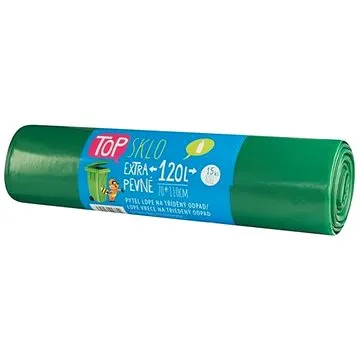 VIPOR LDPE TOP na sklo 120 l, 15 ks, zelené (8594030948620)