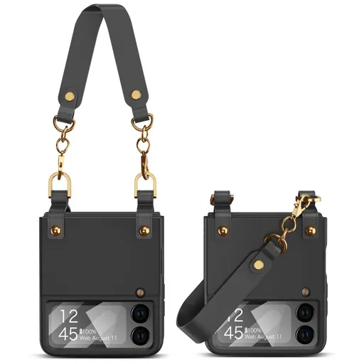 GKK ROPE Kryt s remienkom Samsung Galaxy Z Flip4 5G čierny