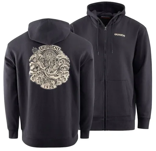 Grundéns mikina aegir fz hoodie black - m